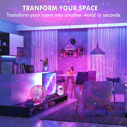 🌌 Lunvail ™ Astronaut Galaxy Star Projector-Space-tema nattljus för barn och vuxna