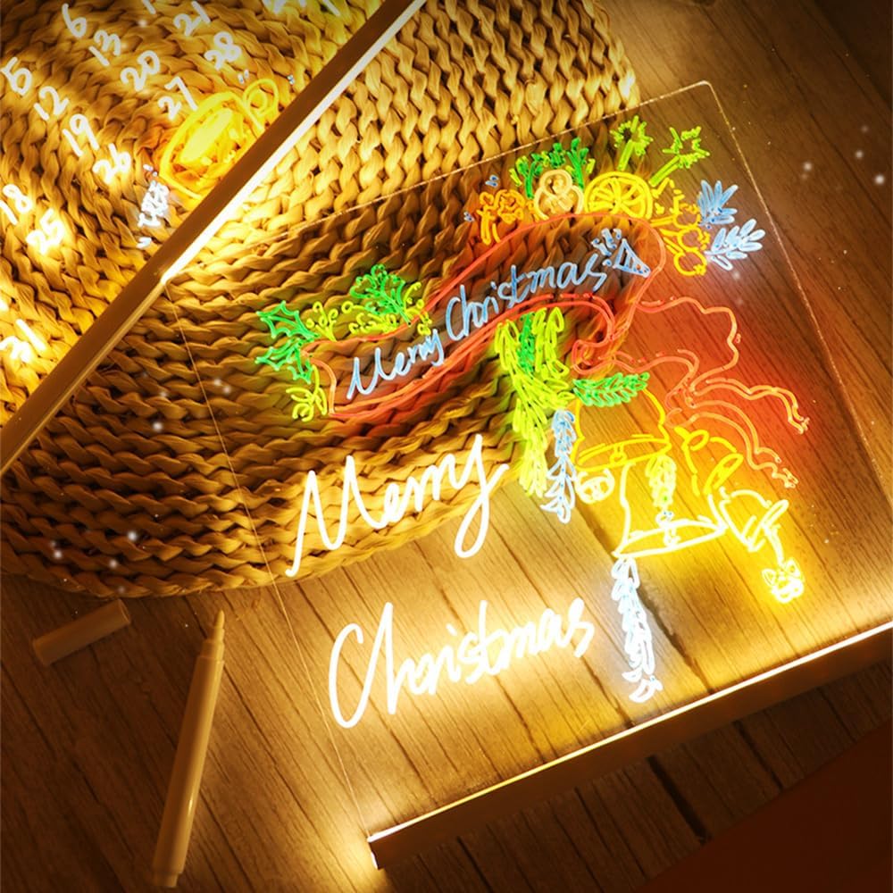 🖍️ DIY LED アクリル メッセージ ボード ナイト ライト – 楽しく、クリエイティブで、カスタマイズ可能!