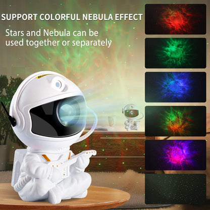 🌌 Lunvail ™ Astronaut Galaxy Star Projector-Space-tema nattljus för barn och vuxna