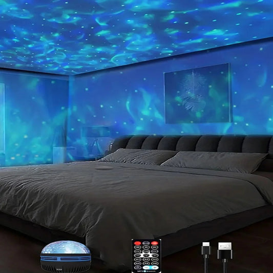 🌌 Multiefektový LED projektor – Rozsviťte svůj vesmír