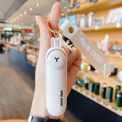 Lunvail ™ sød mini bærbar ventilator-sammenfoldelig, USB-genopladelig, 3 hastigheder
