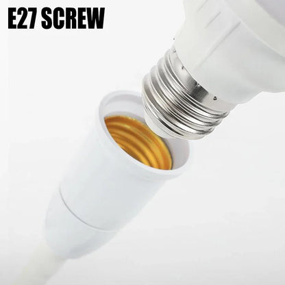 E27 Plug-in LED Light Socket dengan Switch-360 ° Pemegang lampu berputar untuk Penggunaan Dinding & Outlet | Palam EU/AS