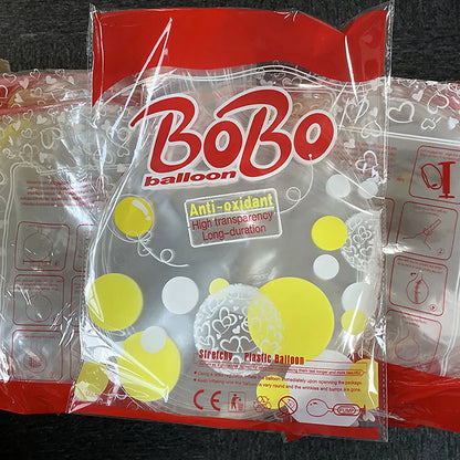 🎈 <tc>Lunvail</tc>™ 透明BOBOバルーン – 透明バブルバルーン10個（8～24インチ）
