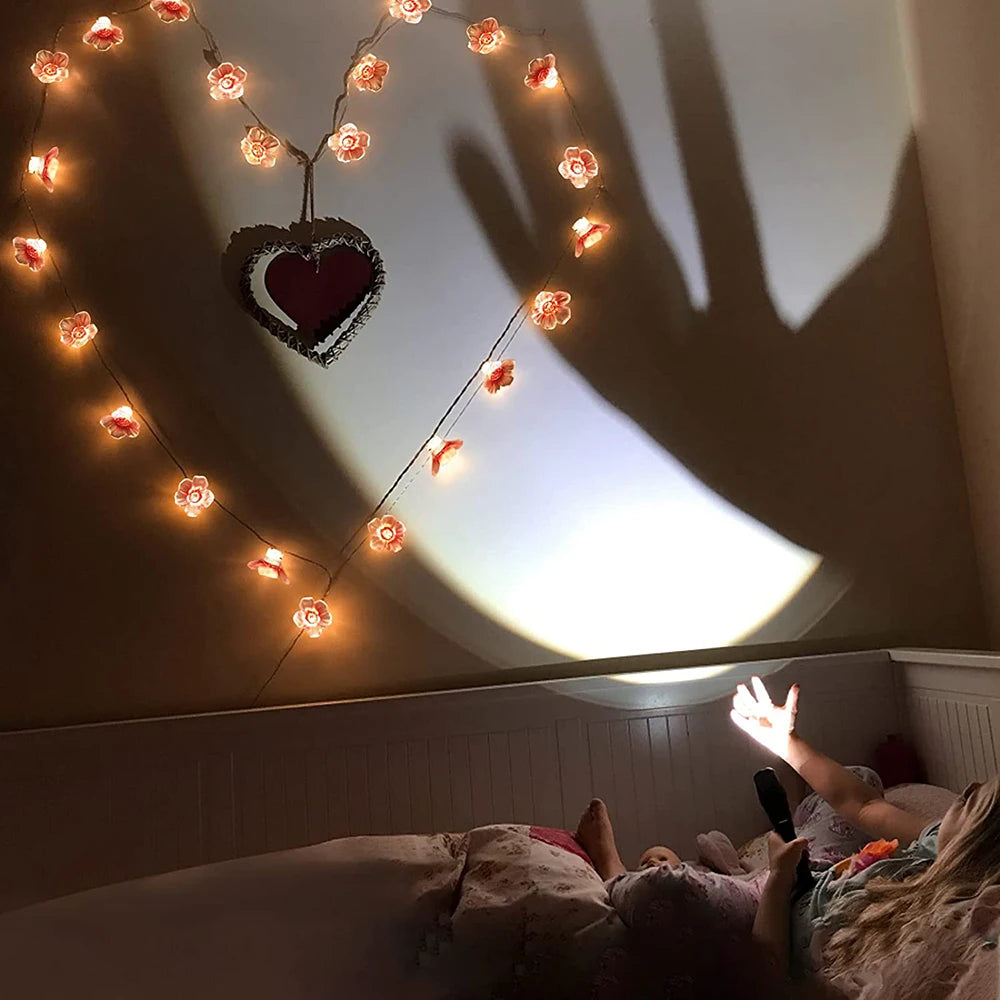 <tc>Lunvail</tc>™ 3M/2M ピンク チェリーブロッサム LED フェアリーライト – USB &amp; 電池式ストリングライト (20/30 LED)