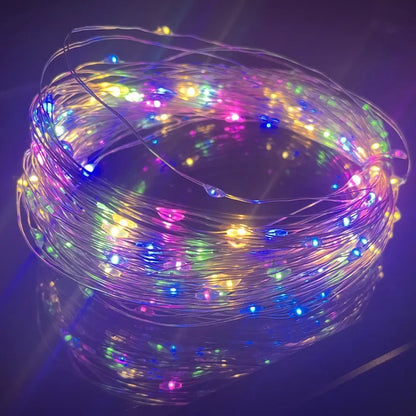 <tc><tc>Lunvail</tc></tc>™ USB LED-lichtsnoer met 8 standen | Decoratie voor binnen en buiten | Verschillende kleuren en lengtes