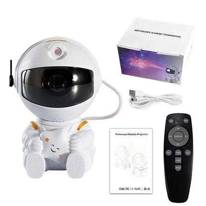🌌 Lunvail ™ Astronaut Galaxy Star Projector-Space-tema nattljus för barn och vuxna