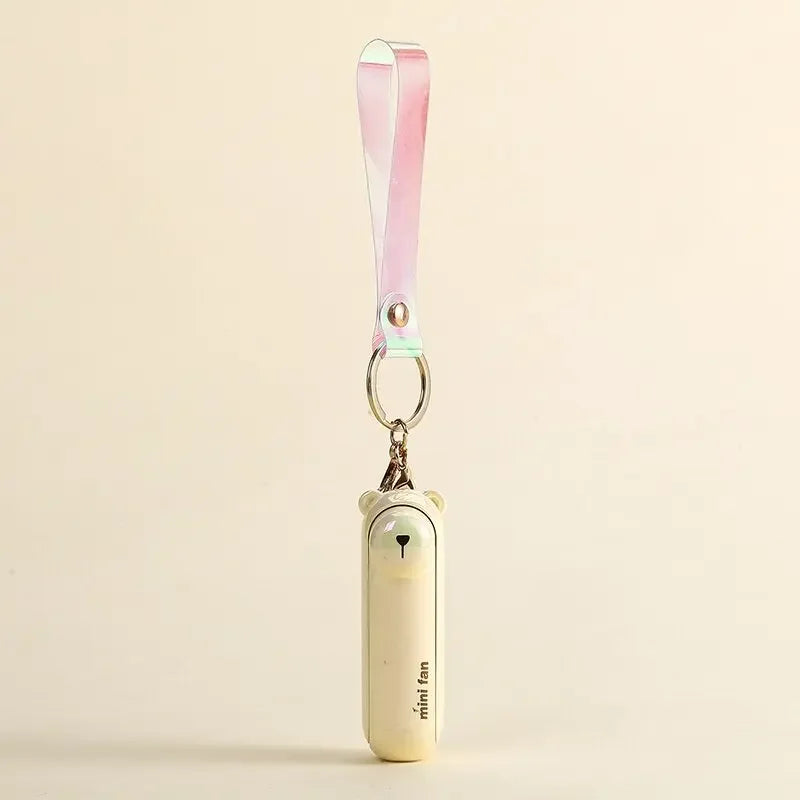 Lunvail ™ sød mini bærbar ventilator-sammenfoldelig, USB-genopladelig, 3 hastigheder