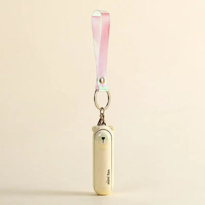 Lunvail ™ sød mini bærbar ventilator-sammenfoldelig, USB-genopladelig, 3 hastigheder