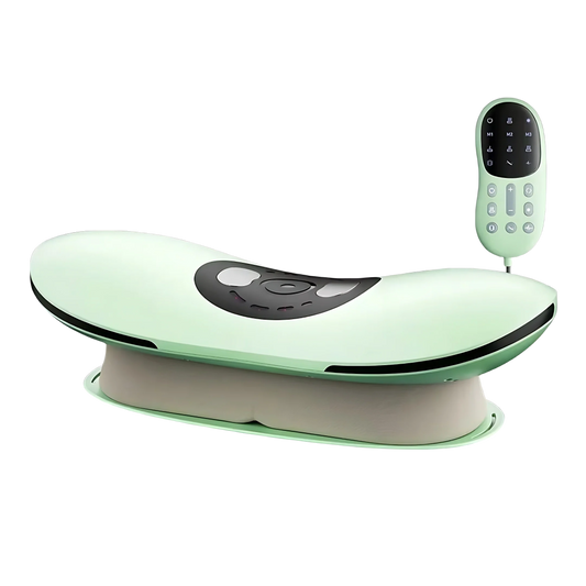 <tc>Lunvail</tc>™ FlexiBack 3-i-1 korsryggmassasjeapparat – Smart ryggpute med varme, luftstøtte og skånsom vibrasjon