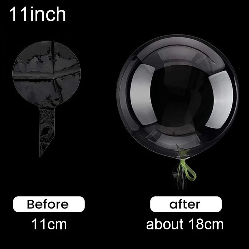 🎈 <tc>Lunvail</tc>™ 透明BOBOバルーン – 透明バブルバルーン10個（8～24インチ）
