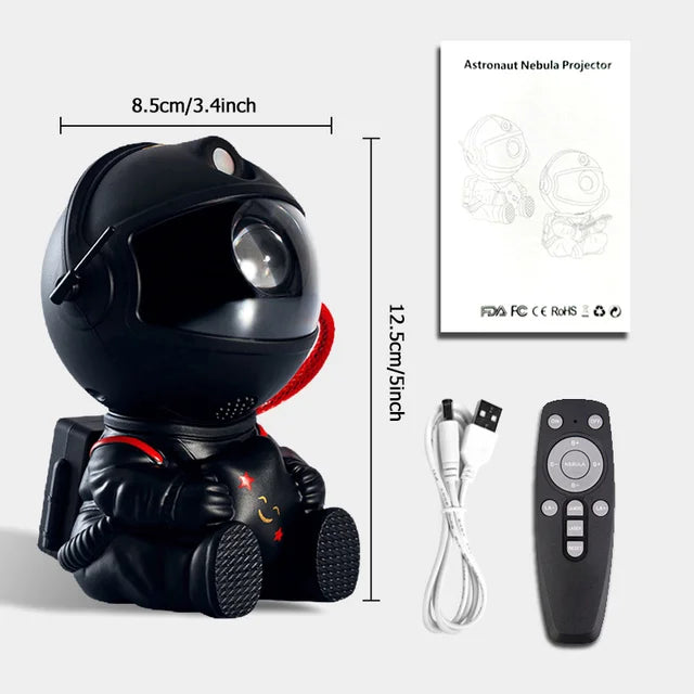 🌌 Lunvail ™ Astronaut Galaxy Star Projector-Space-tema nattljus för barn och vuxna
