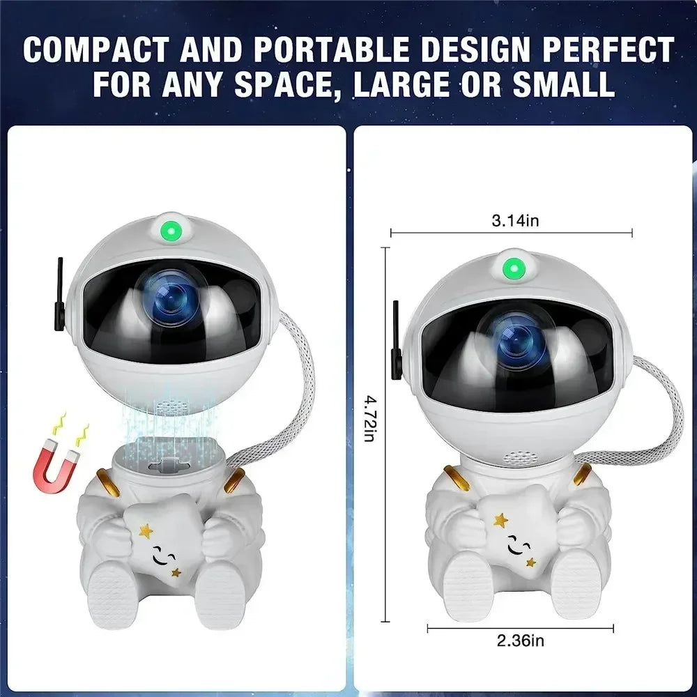 🌌 Lunvail ™ Astronaut Galaxy Star Projector-Space-tema nattljus för barn och vuxna