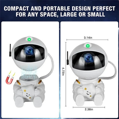 🌌 Lunvail ™ Astronaut Galaxy Star Projector-Space-tema nattljus för barn och vuxna