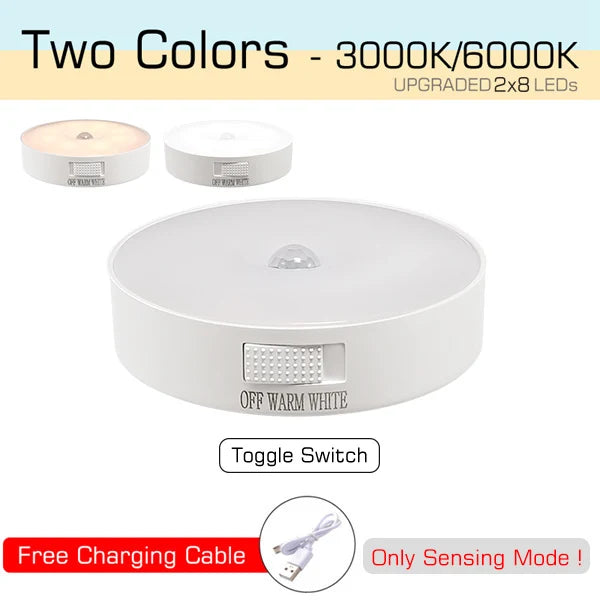 سنسور حرکت قابل شارژ LED LED NIGHT LIGH