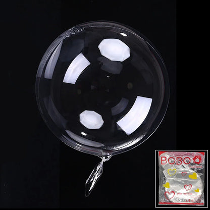 🎈 <tc>Lunvail</tc>™ 透明BOBOバルーン – 透明バブルバルーン10個（8～24インチ）