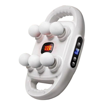 Gunna massage fascia ardmhinicíochta 6-ceann-Massager cnaguirlisí fíochán domhain le rialú tadhaill LED, 9 modh, agus lasc ama uathoibríoch