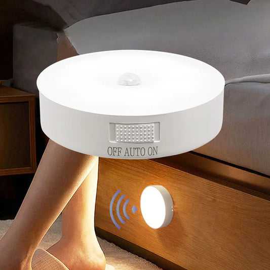 Dobíjecí snímač pohybu LED Night Light-USB napájené, automatické vnitřní lampu pro skříně, chodby, kuchyň a ložnici