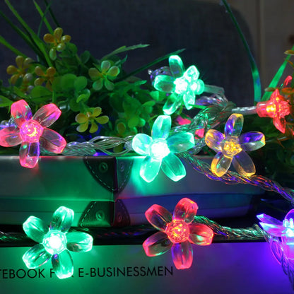 <tc>Lunvail</tc> ™ Cherry Blossom Fairy String Lights - bateriový poháněný květinový výzdoba (10–40 LED)