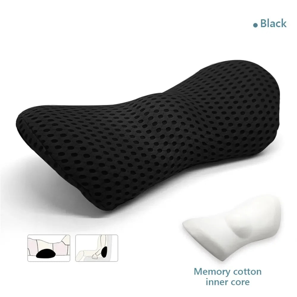 <tc>Lunvail</tc>™ ErgoRest Memory Foam -selkätyyny – Hengittävä ristiselän tuki sänkyyn, autoon, toimistoon ja rentoutumiseen