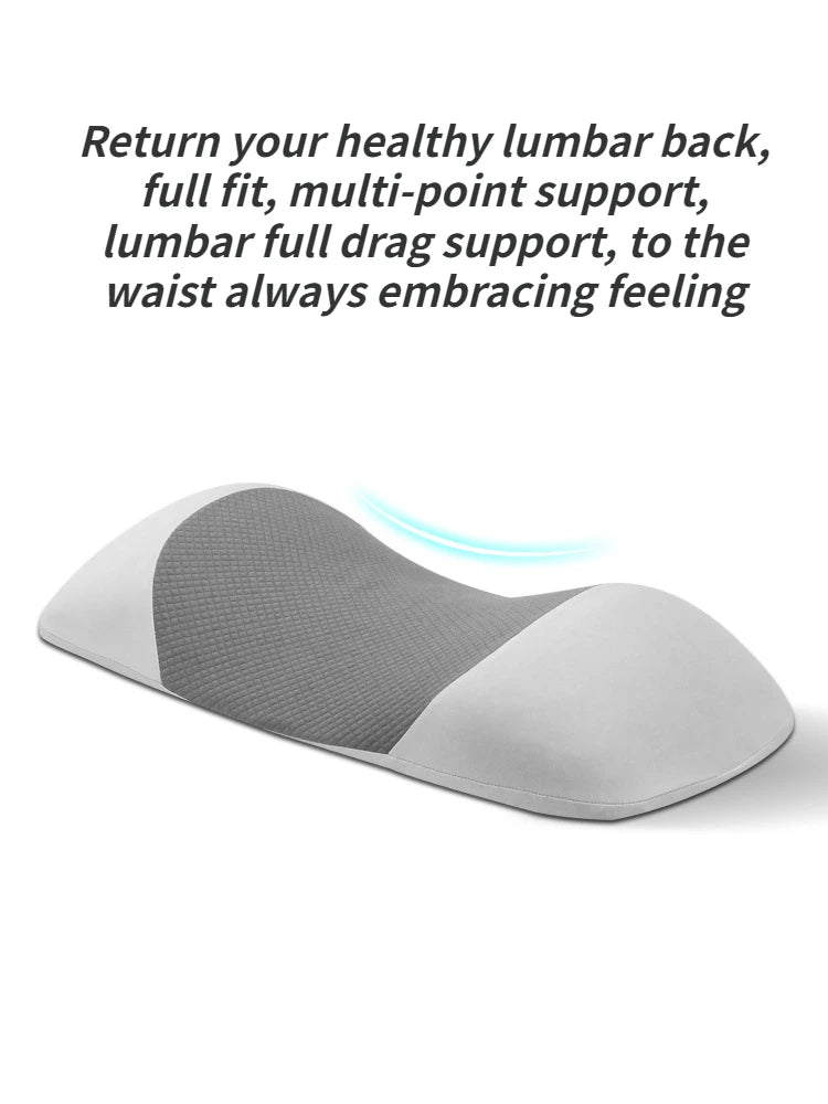 <tc><tc>Lunvail</tc></tc>™ Almohada lumbar para dormir CloudRest: soporte ergonómico de espuma viscoelástica para mayor comodidad en la espalda y la cintura