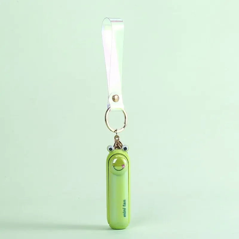 Lunvail ™ sød mini bærbar ventilator-sammenfoldelig, USB-genopladelig, 3 hastigheder