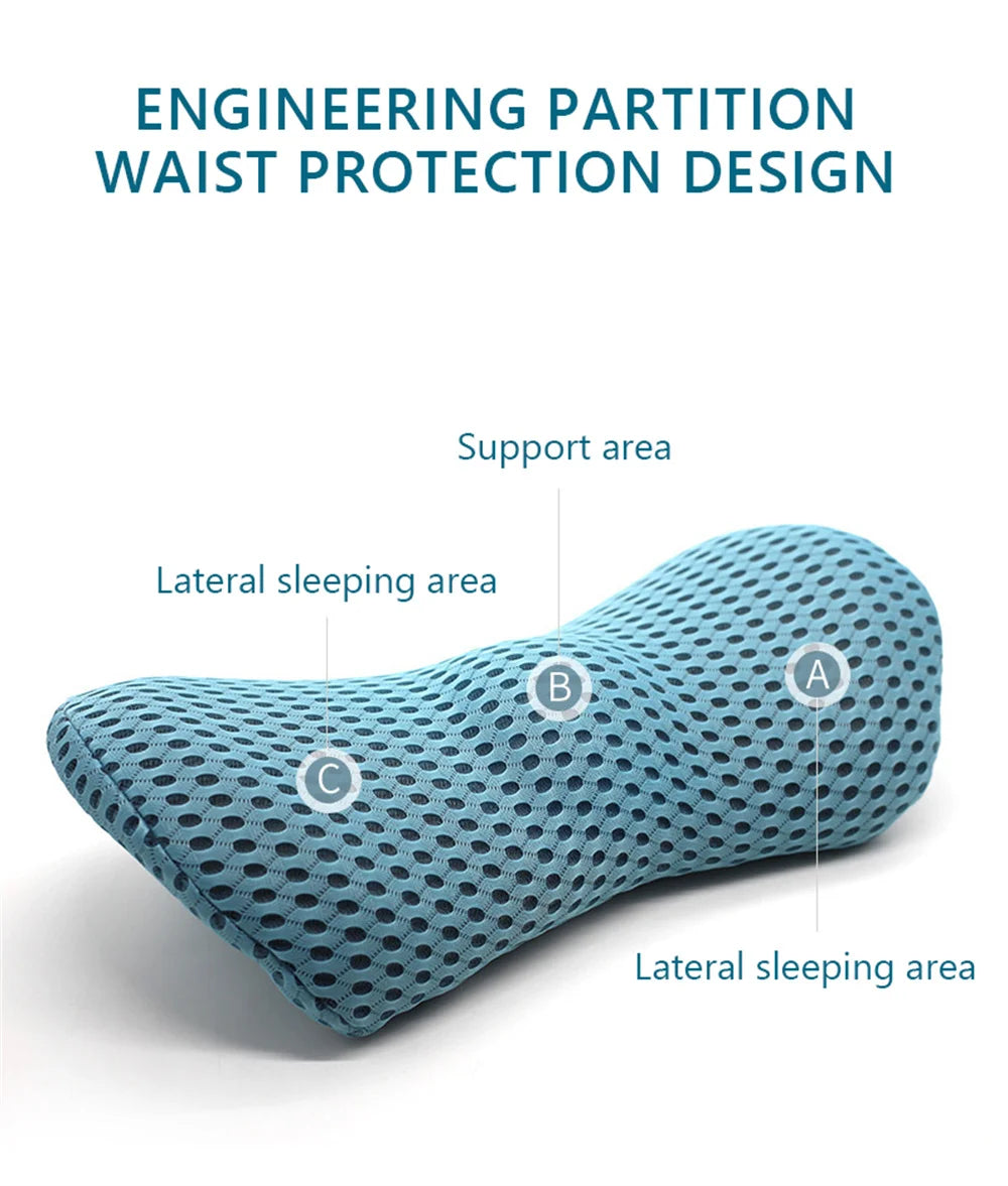 <tc>Lunvail</tc>™ ErgoRest Memory Foam -selkätyyny – Hengittävä ristiselän tuki sänkyyn, autoon, toimistoon ja rentoutumiseen