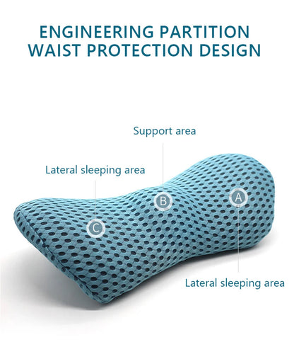 <tc>Lunvail</tc>™ ErgoRest Memory Foam -selkätyyny – Hengittävä ristiselän tuki sänkyyn, autoon, toimistoon ja rentoutumiseen