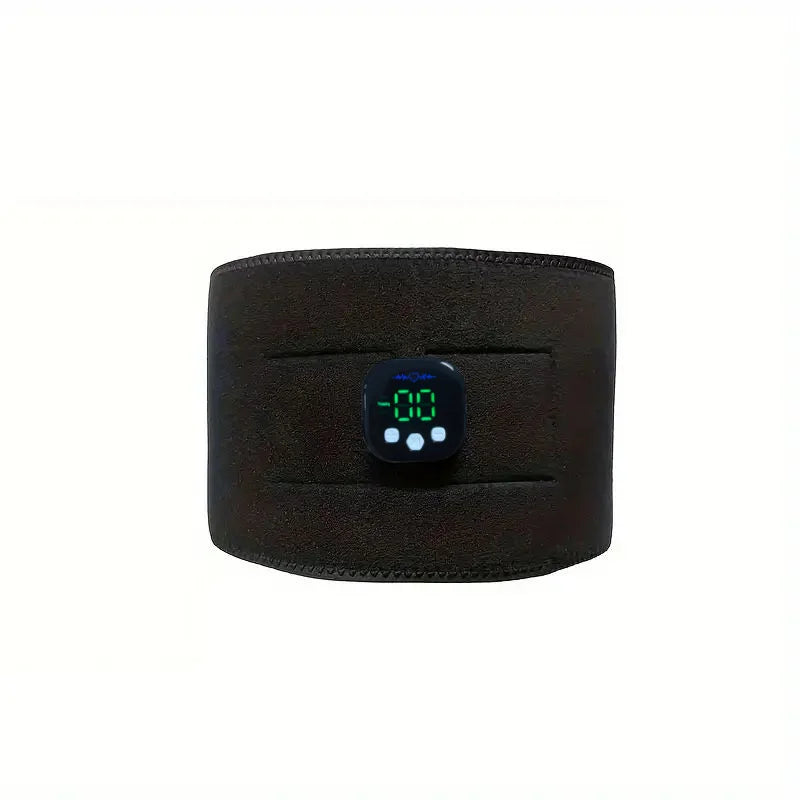 Smart abdominal muskelstimulator - EMS midjetrener og fettforbrennerbelte med USB -oppladbar kontrollenhet