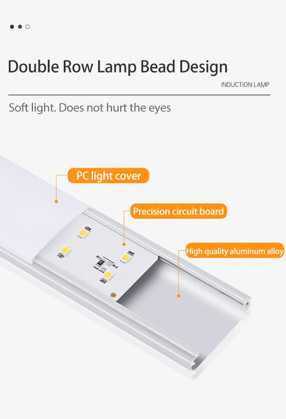 <tc><tc>Lunvail</tc></tc>™ Luz LED 3 en 1 con sensor de movimiento: lámpara recargable por USB para armario, armario y pared (10–50 cm)