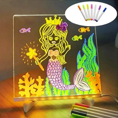 🖍️ DIY LED アクリル メッセージ ボード ナイト ライト – 楽しく、クリエイティブで、カスタマイズ可能!