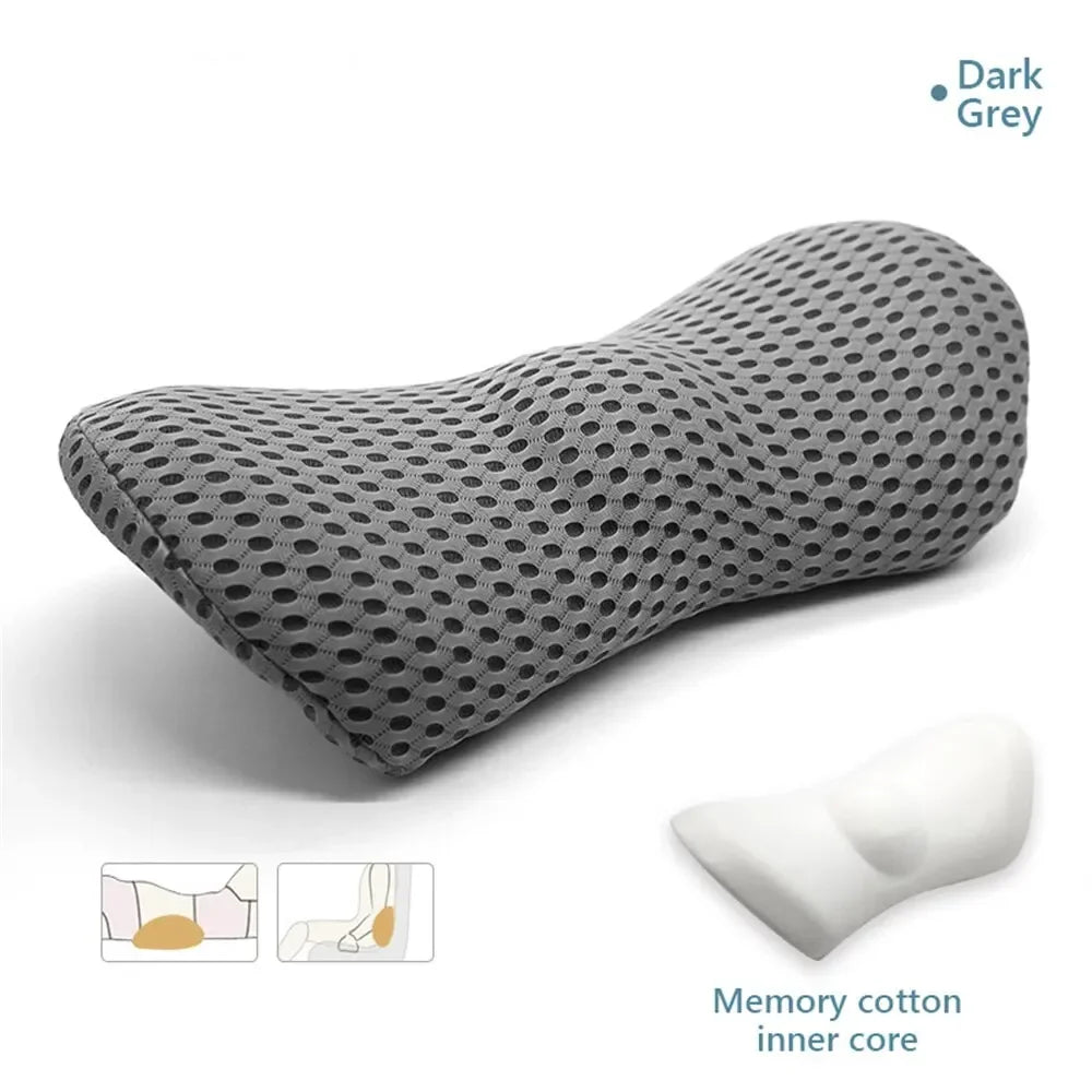 <tc>Lunvail</tc>™ ErgoRest Memory Foam -selkätyyny – Hengittävä ristiselän tuki sänkyyn, autoon, toimistoon ja rentoutumiseen