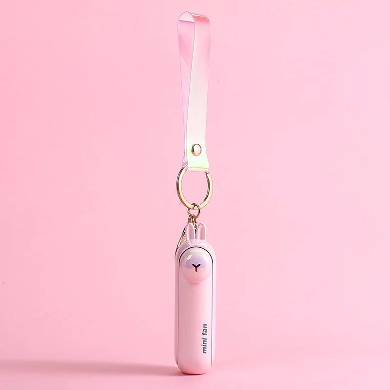 Lunvail ™ sød mini bærbar ventilator-sammenfoldelig, USB-genopladelig, 3 hastigheder