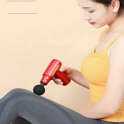 Propulse ™ Mini 4-pään hierontapistooli-Kevyt syvän kudoksen fascia-ase lihasten palautumiseen ja kivun lievittämiseen (3200 rpm, ultra-quiet)