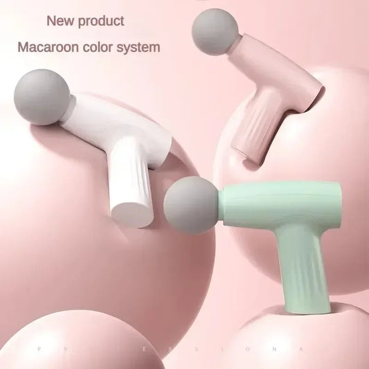 Minibliss ™ Pink Massage Gun-Compact Deep Tissue Massager for full-body Muscle Relief & Travel Use (USB Oppladbar)