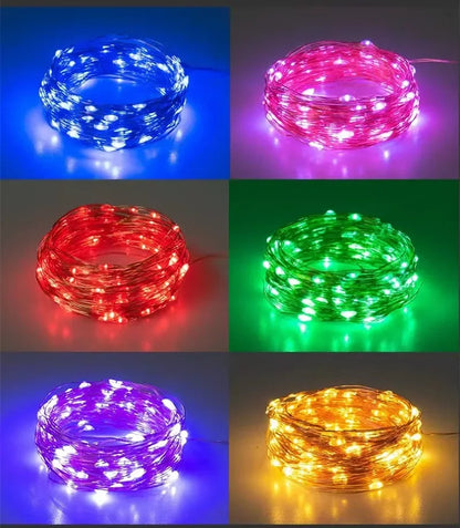 <tc><tc>Lunvail</tc></tc>™ USB LED-lichtsnoer met 8 standen | Decoratie voor binnen en buiten | Verschillende kleuren en lengtes