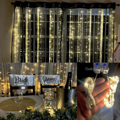 <tc><tc>Lunvail</tc></tc>™ USB LED-lichtsnoer met 8 standen | Decoratie voor binnen en buiten | Verschillende kleuren en lengtes
