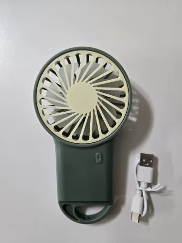 🌬️ Mini bærbar USB -køleventilator med kroge - genopladelig og kraftfuld