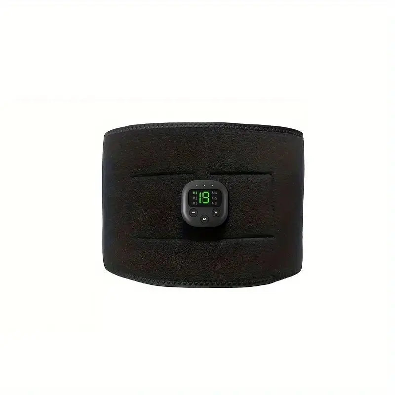 Smart abdominal muskelstimulator - EMS midjetrener og fettforbrennerbelte med USB -oppladbar kontrollenhet