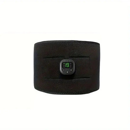 Smart abdominal muskelstimulator - EMS midjetrener og fettforbrennerbelte med USB -oppladbar kontrollenhet