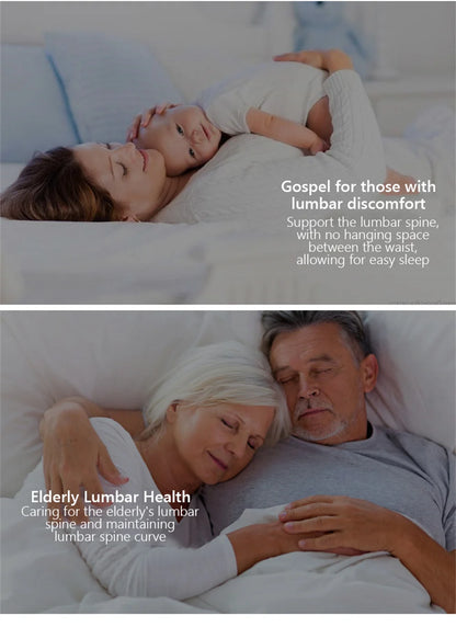 <tc>Lunvail</tc>™ ErgoRest Memory Foam -selkätyyny – Hengittävä ristiselän tuki sänkyyn, autoon, toimistoon ja rentoutumiseen