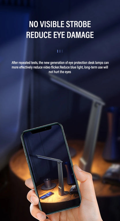 لامپ میز LED تاشو-کنترل لمس قابل شارژ USB ، محافظت از چشم ، نور 3 رنگ کم نور برای مطالعه ، دفتر و تختخواب
