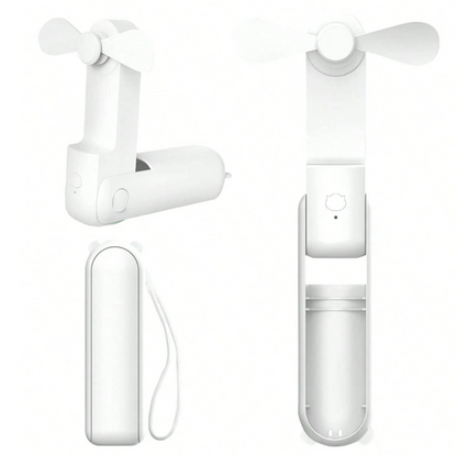 Lunvail ™ bærbar mini USB genopladelig håndholdt fan-3-trins, sammenfoldelig og rejse-klar