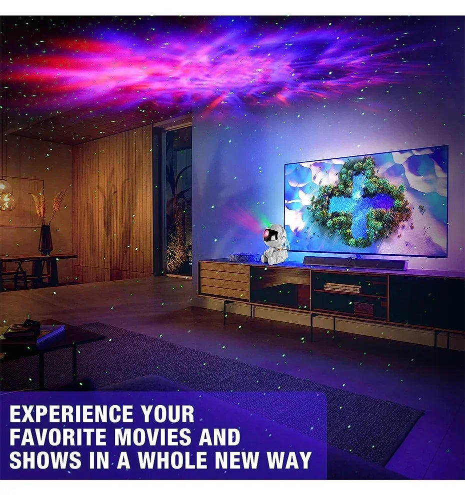 🌌 Lunvail ™ Astronaut Galaxy Star Projector-Space-tema nattljus för barn och vuxna