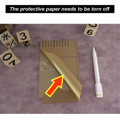 Akryl LED -opslagstavle Natlys - USB SLASABLE MEMO Lampe med pen til skrivebord, gaver og omgivende belysning