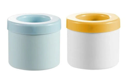 Silicone Ice Cube Mold Round Ice Bucket | Space-Saving Portable Ice Maker for Cocktails & Summer Drinks