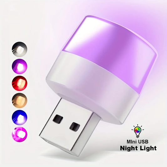 Mini USB LED LED čtení světlo - 5V 1W oční ochrana lampy pro notebook, Power Bank & Bedside Use (Warm & White Light)