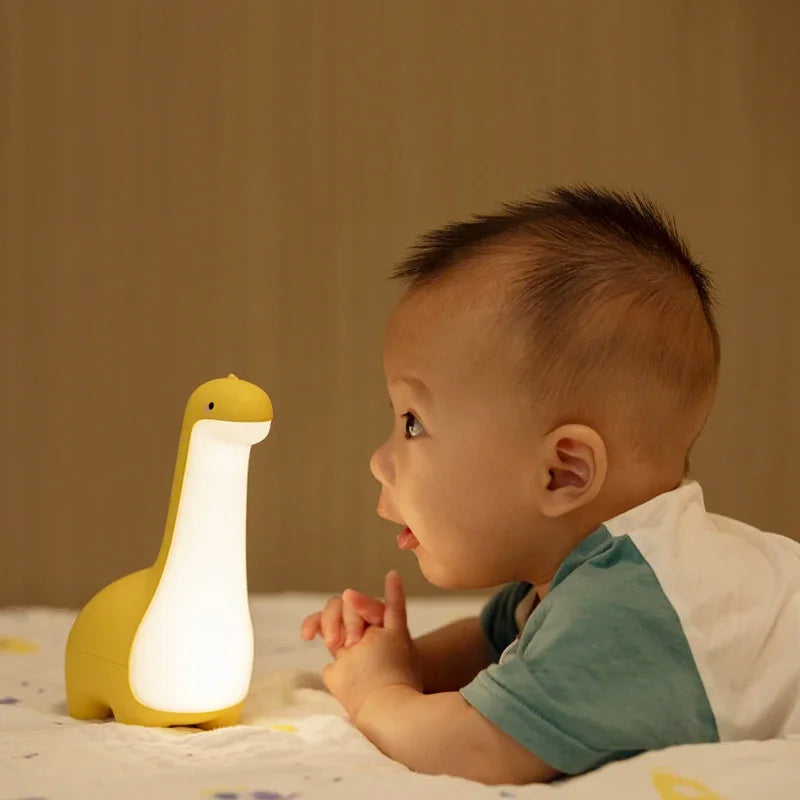 Dinoglow ™ Night Light-Roztomilá oční dinosaurská lampa pro dětské pokoje a postel