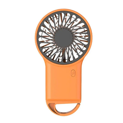 🌬️ Mini bærbar USB -køleventilator med kroge - genopladelig og kraftfuld