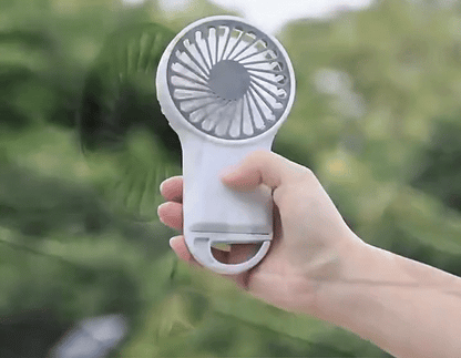 🌬️ Mini bærbar USB -køleventilator med kroge - genopladelig og kraftfuld