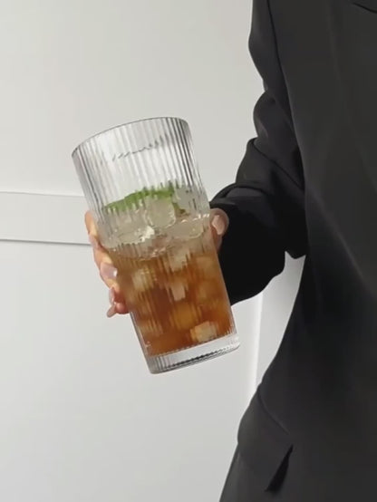 600 ml randglas kaffekopp med lock & halm - transparent återanvändbar iskaffe och juice tumlare